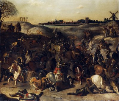 Die Schlacht der Vierzig von Circle of Sebastiaen Vrancx